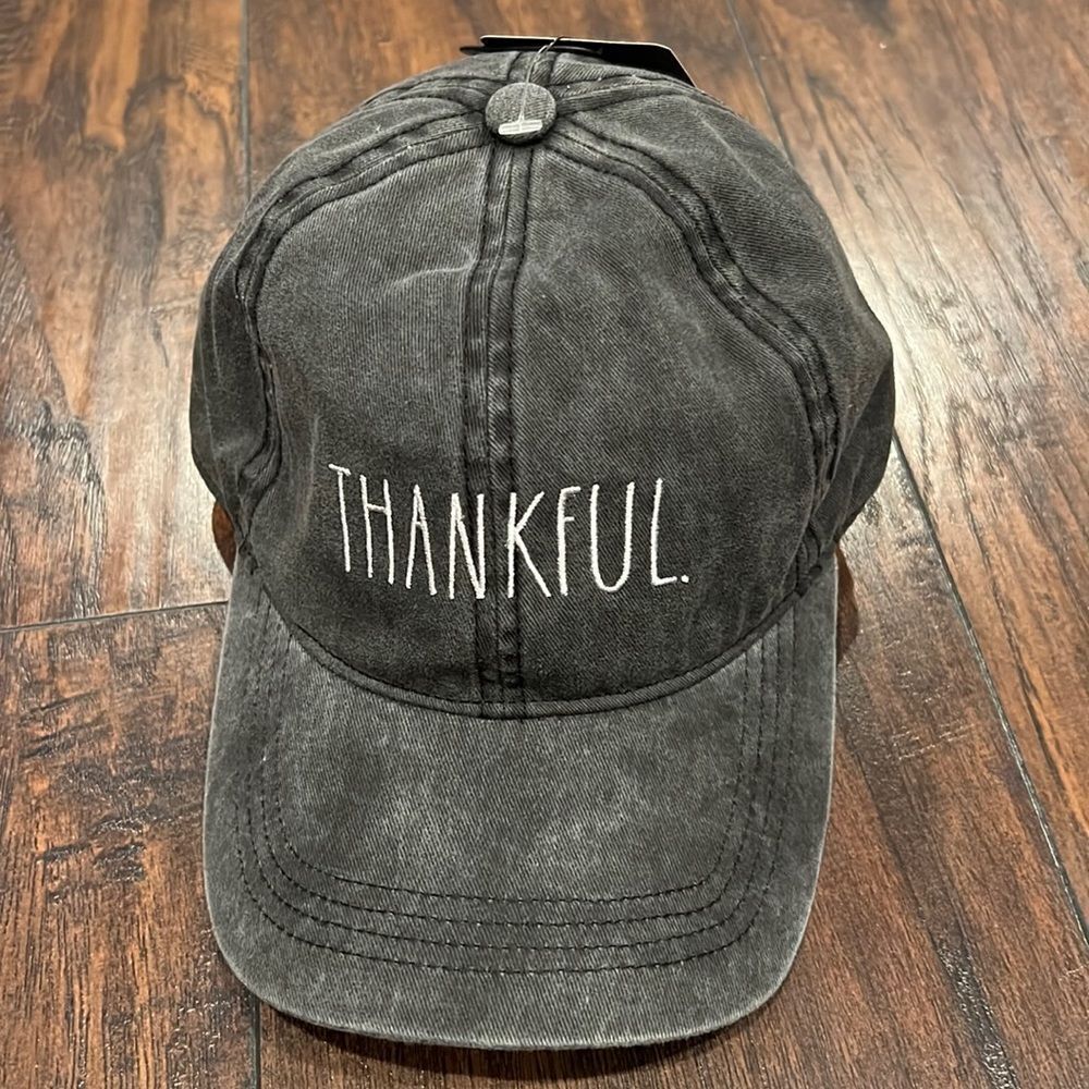Rae Dunn “Thankfull.” Adjustable Baseball Cap Hat Unisex Adult Brand New